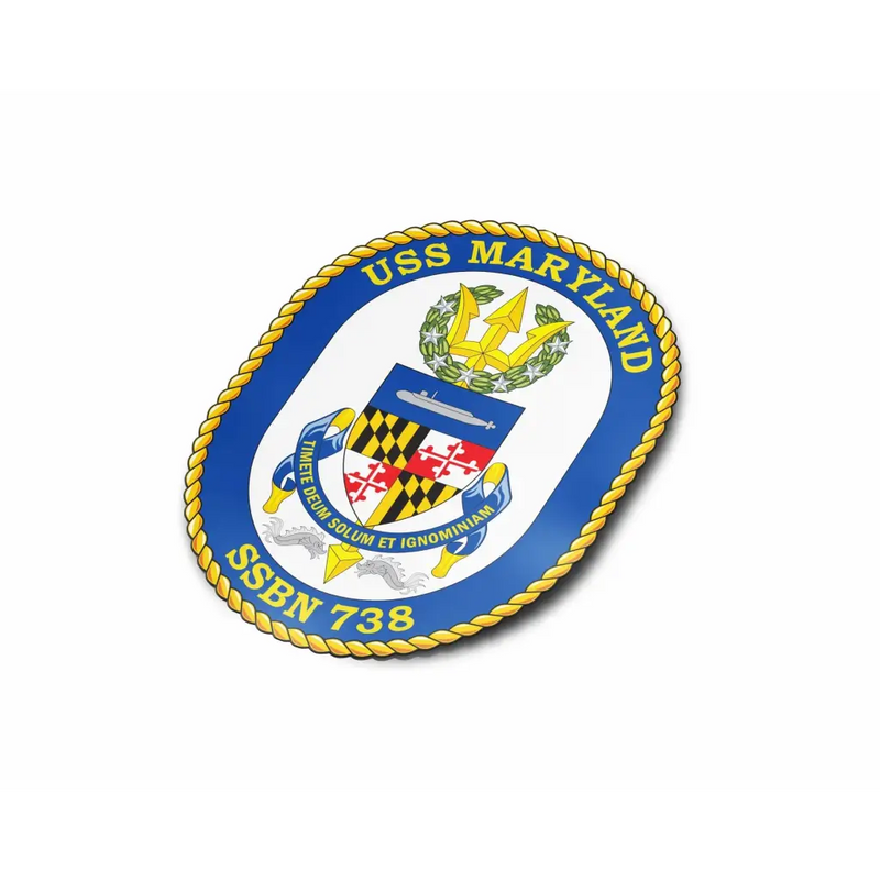 USS Maryland (SSBN-738) Die-Cut Vinyl Sticker Decal