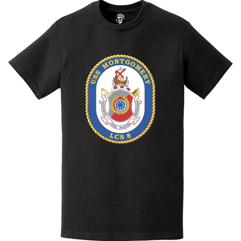 USS Montgomery (LCS-8) Ship's Crest Logo Emblem T-Shirt