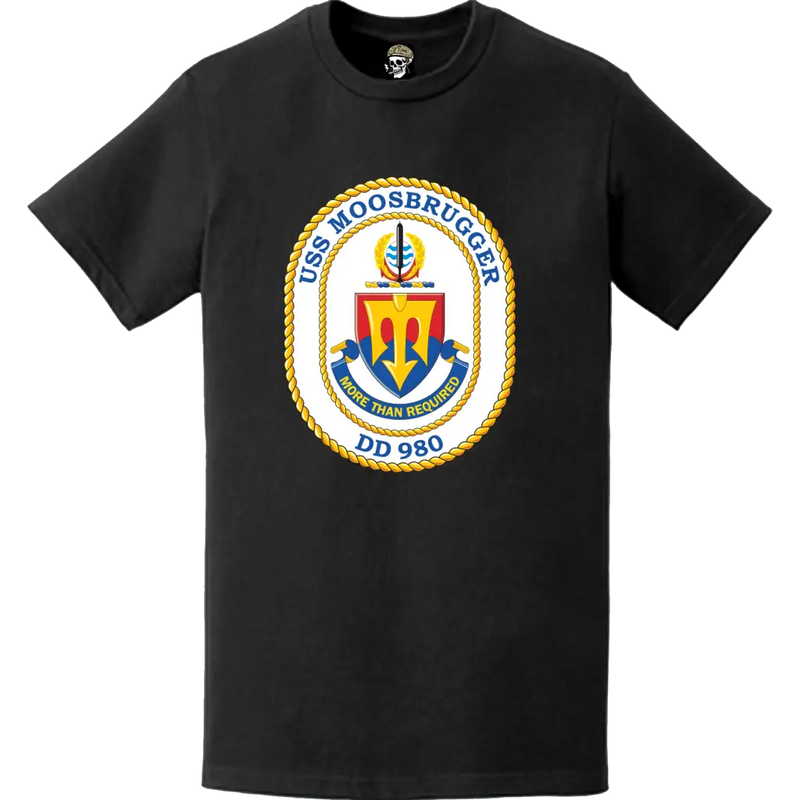 USS Moosbrugger (DD-980) Ship's Crest Logo T-Shirt