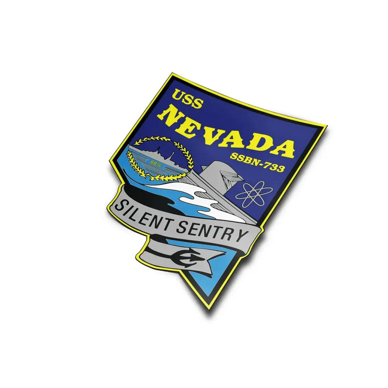 USS Nevada (SSBN-733) Die-Cut Vinyl Sticker Decal