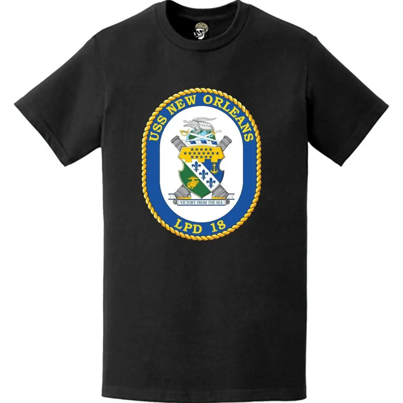 USS New Orleans (LPD-18) Ship's Crest Emblem T-Shirt