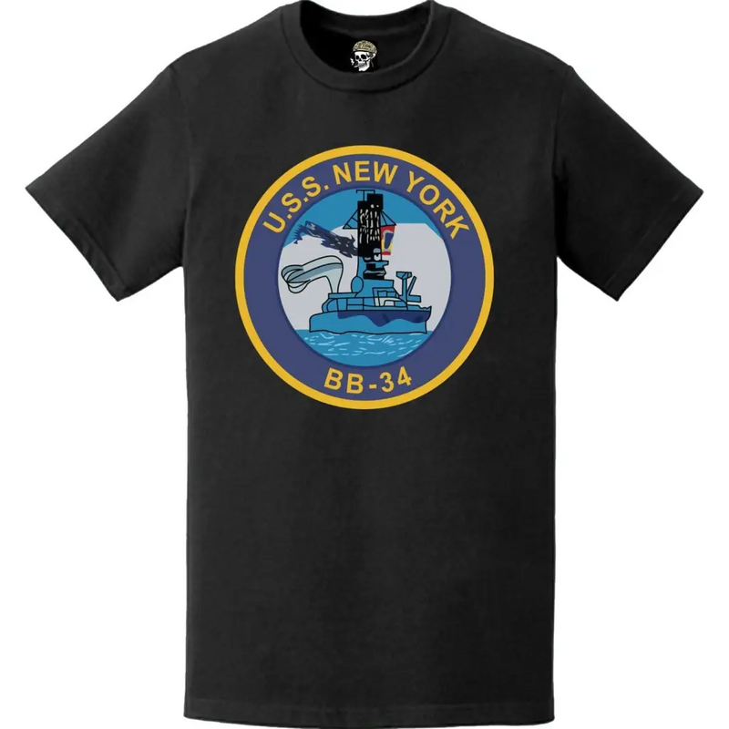 USS New York (BB-34) Battleship Logo Emblem T-Shirt