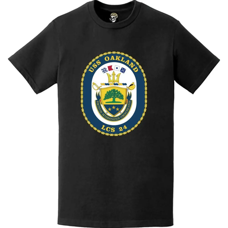 USS Oakland (LCS-24) Ship's Crest Logo Emblem T-Shirt