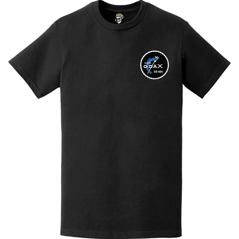 USS Odax (SS-484) Submarine Left Chest Logo Emblem T-Shirt