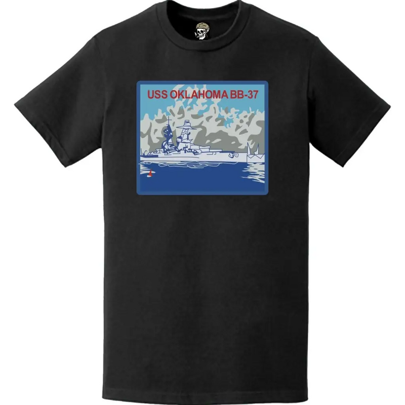 USS Oklahoma (BB-37) Battleship Logo Emblem T-Shirt