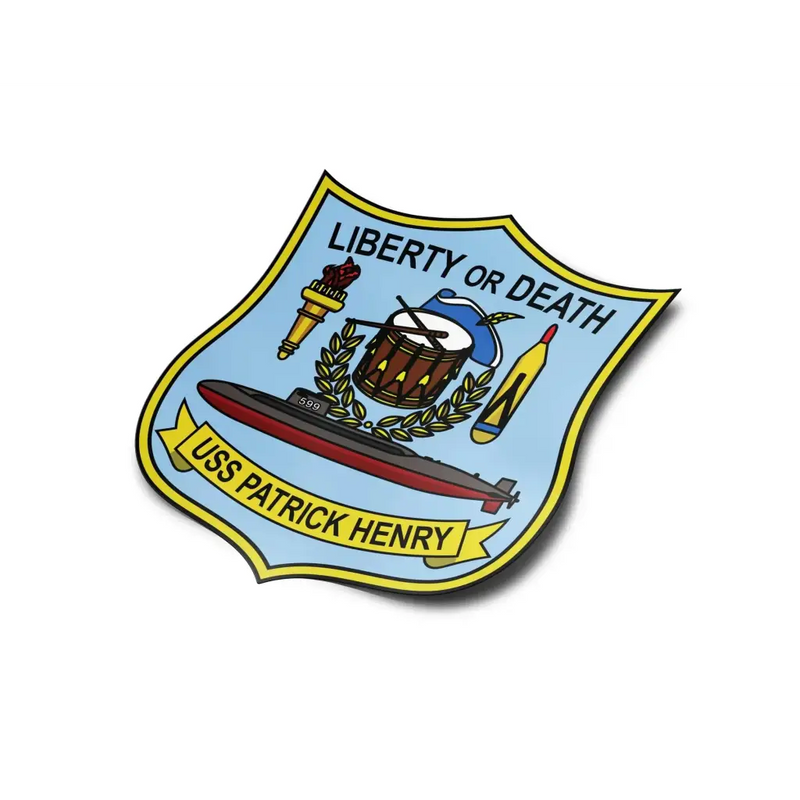 USS Patrick Henry (SSBN-599) Die-Cut Vinyl Sticker Decal