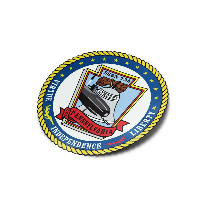 USS Pennsylvania (SSBN-735) Die-Cut Vinyl Sticker Decal