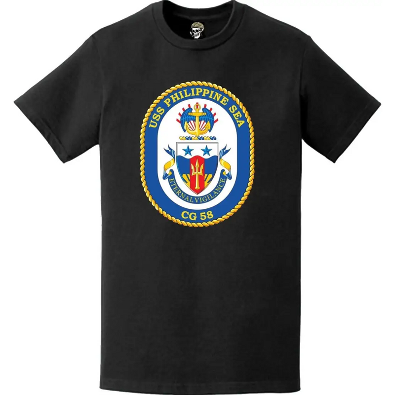 USS Philippine Sea (CG-58) Ship's Crest Logo T-Shirt