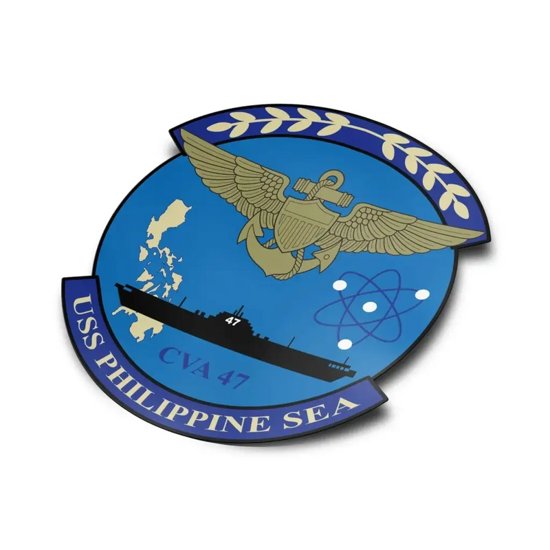 USS Philippine Sea (CVA-47) Die-Cut Vinyl Sticker Decal