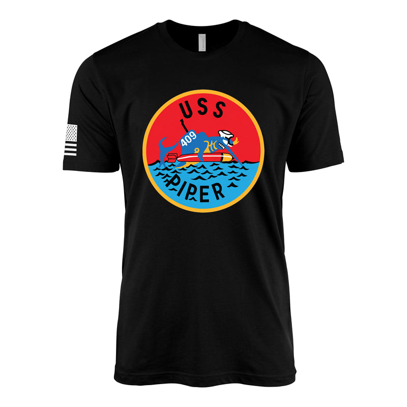 USS Piper (SS-409) Tench-Class Submarine T-Shirt