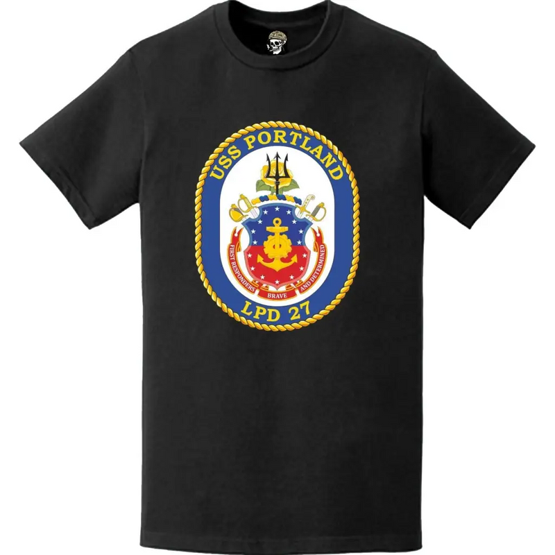 USS Portland (LPD-27) Ship's Crest Emblem T-Shirt
