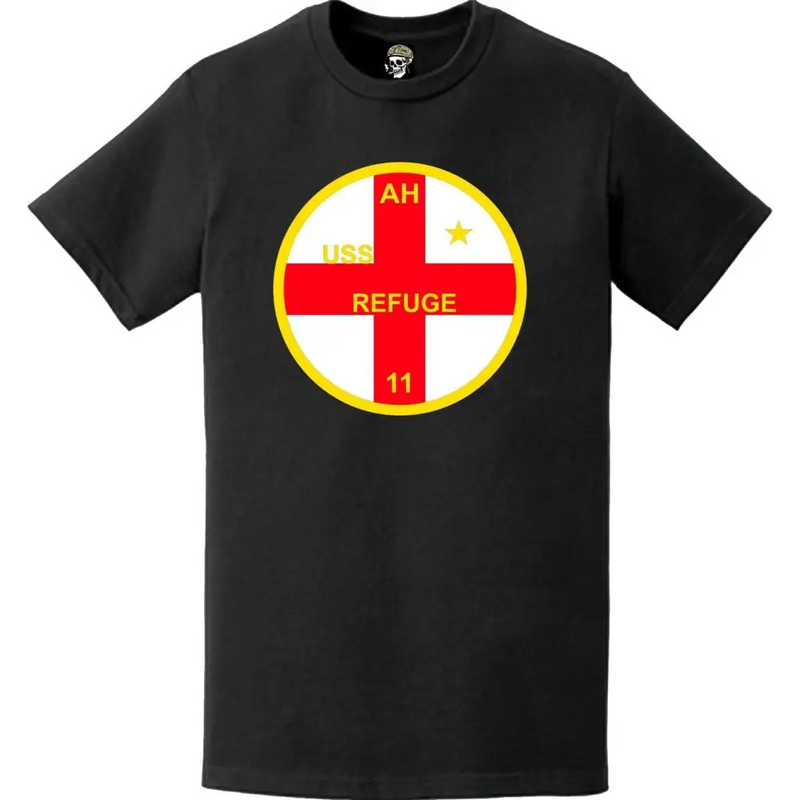 USS Refuge (AH-11) Ship's Crest Emblem T-Shirt