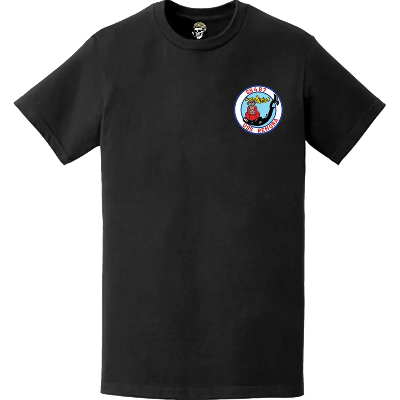 USS Remora (SS-487) Submarine Left Chest Logo Emblem T-Shirt