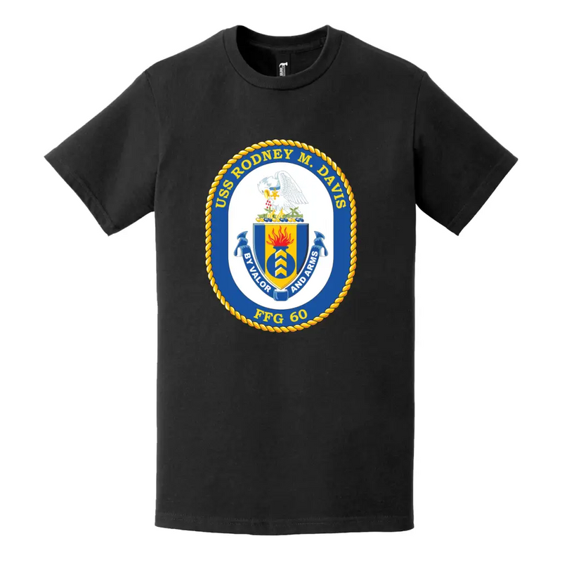 USS Rodney M. Davis (FFG-60) Logo Emblem T-Shirt