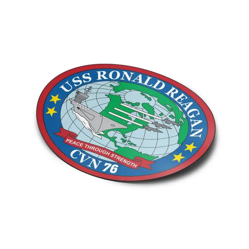 USS Ronald Reagan (CVN-76) Die-Cut Vinyl Sticker Decal