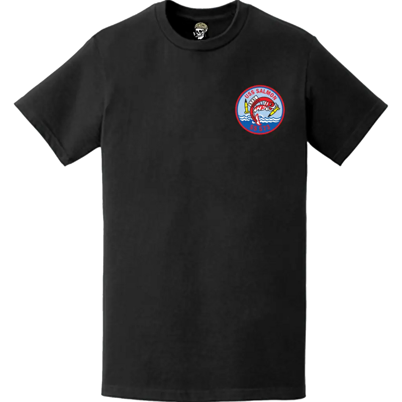 USS Salmon (SS-573) Submarine Left Chest Logo T-Shirt