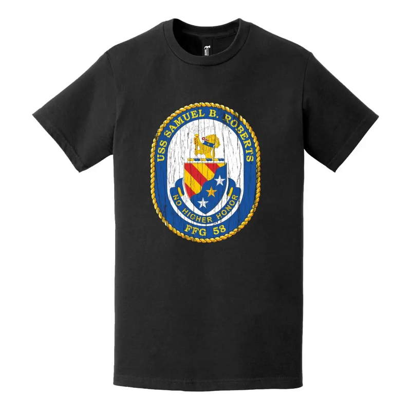 USS Samuel B. Roberts (FFG-58) Logo Distressed T-Shirt