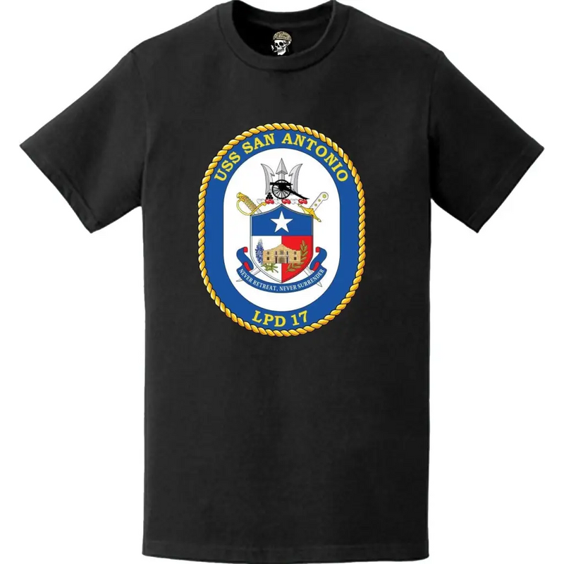 USS San Antonio (LPD-17) Ship's Crest Emblem T-Shirt