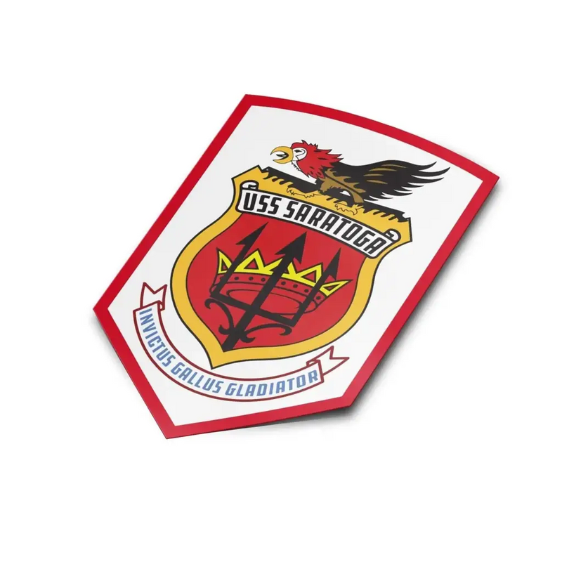 USS Saratoga (CVA-60) Die-Cut Vinyl Sticker Decal