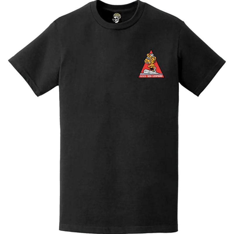 USS Sea Leopard (SS-483) Submarine Left Chest Logo Emblem T-Shirt
