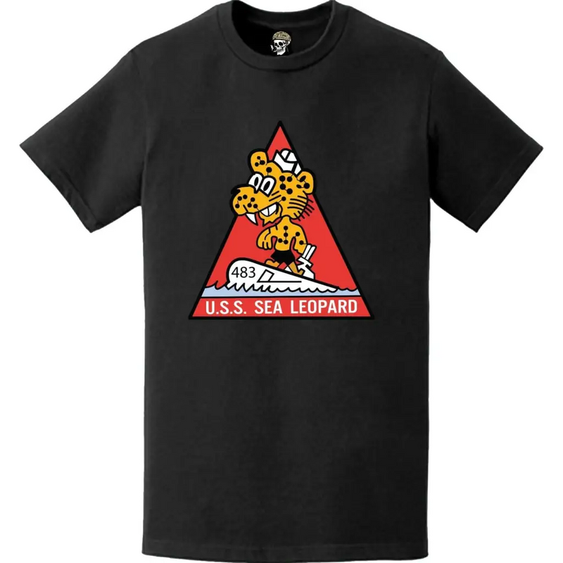 USS Sea Leopard (SS-483) Submarine Logo Emblem Crest T-Shirt
