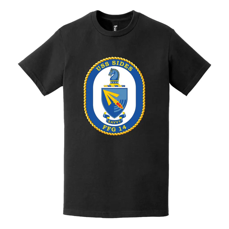 USS Sides (FFG-14) Logo Emblem T-Shirt