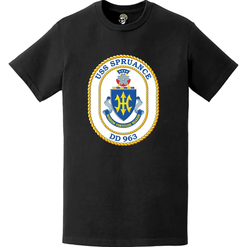 USS Spruance (DD-963) Ship's Crest Logo T-Shirt