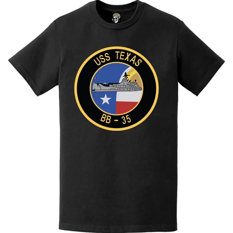 USS Texas (BB-35) Battleship Logo Emblem T-Shirt