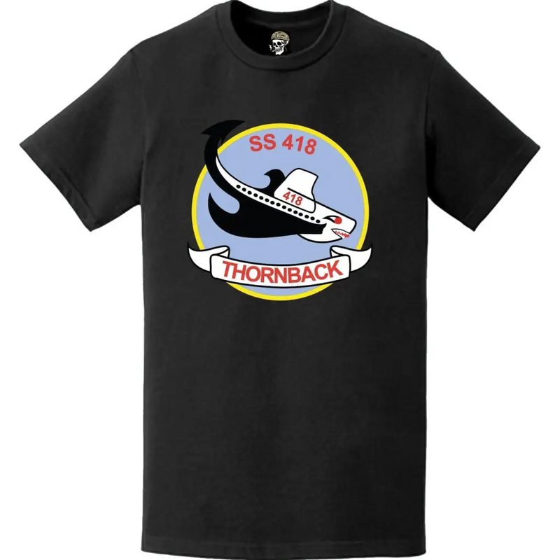 USS Thornback (SS-418) Submarine Logo Emblem Crest T-Shirt