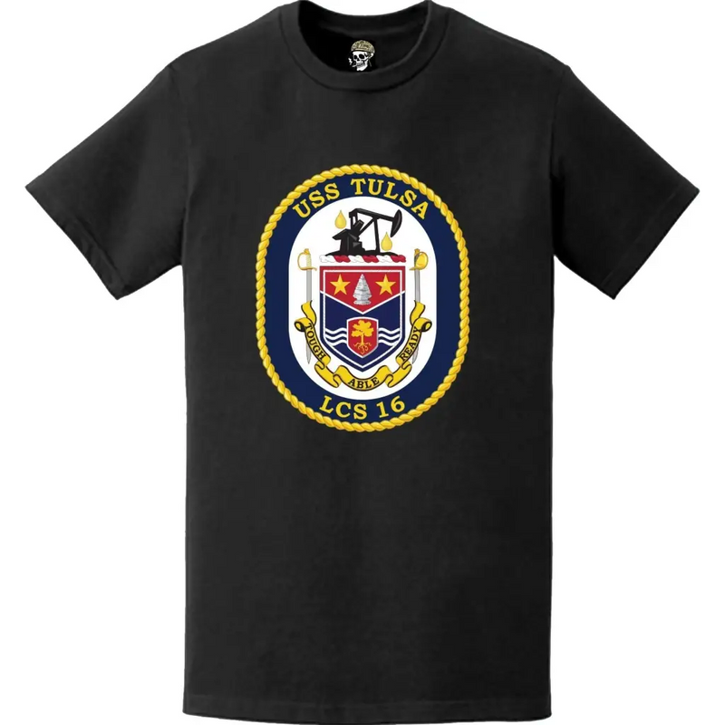 USS Tulsa (LCS-16) Ship's Crest Logo Emblem T-Shirt