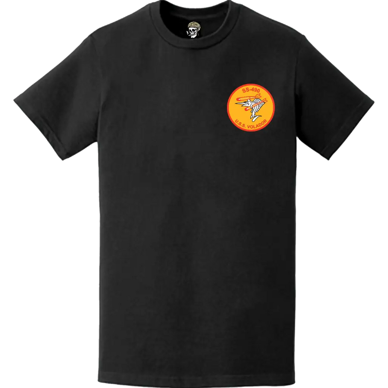USS Volador (SS-490) Submarine Left Chest Logo Emblem T-Shirt