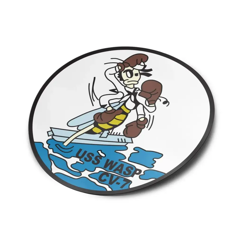 USS Wasp (CV-7) Die-Cut Vinyl Sticker Decal