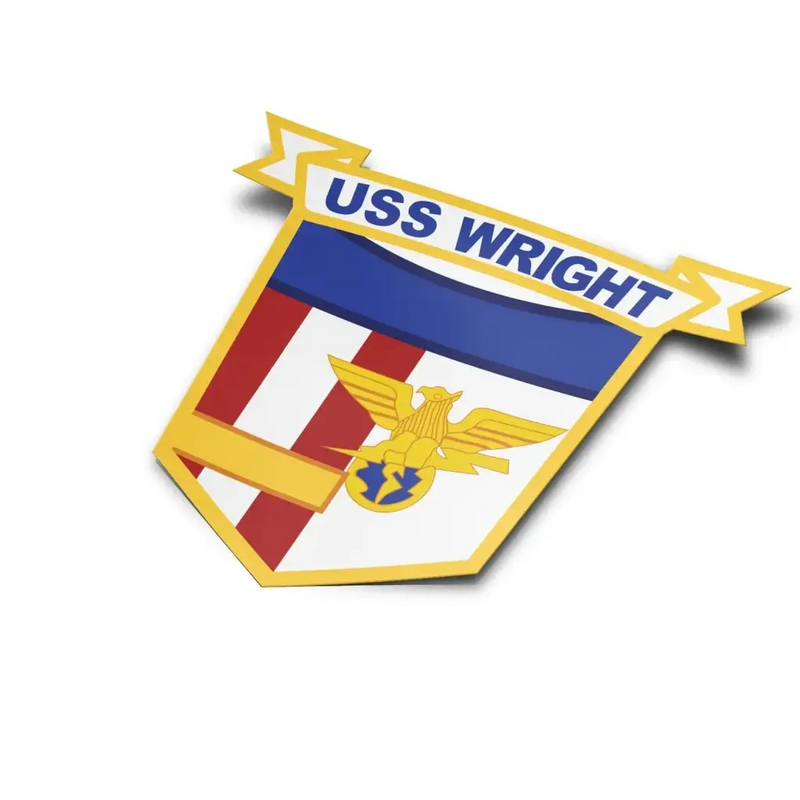 USS Wright (CVL-49) Die-Cut Vinyl Sticker Decal