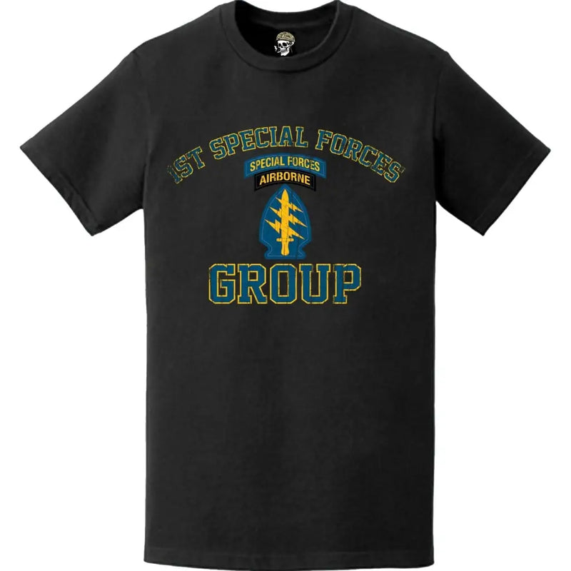 Distressed U.S. Army 1st Group SF Tab T-Shirt