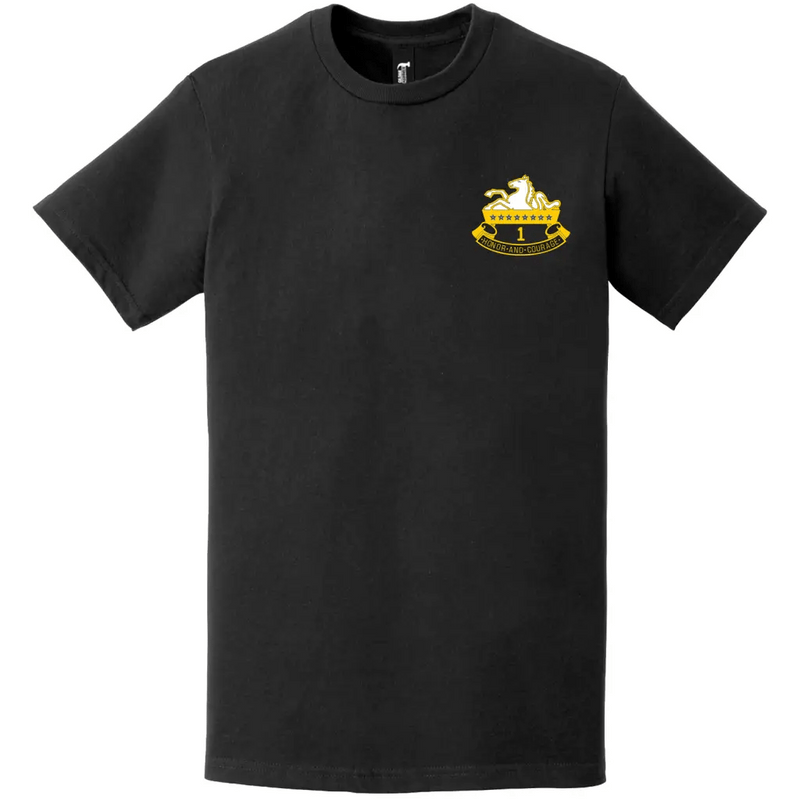 1-8 CAV Regiment Logo Symbol Left Chest T-Shirt