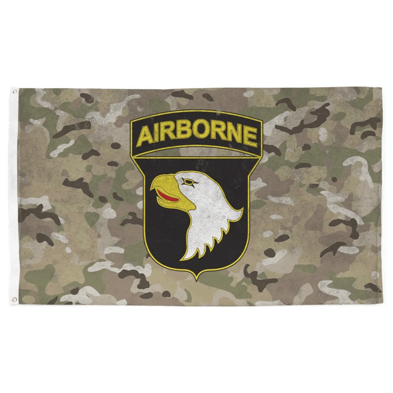 101st Airborne Division CSIB OCP Camo Indoor Wall Flag