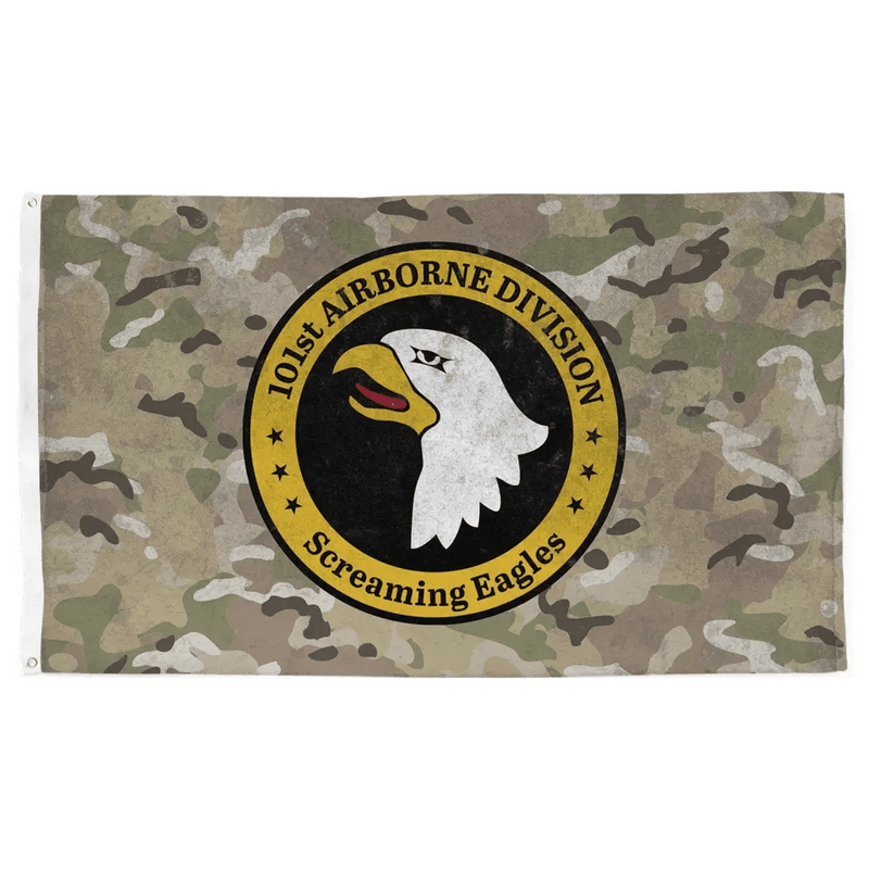 101st Airborne Division "Screaming Eagles" OCP Camo Indoor Wall Flag