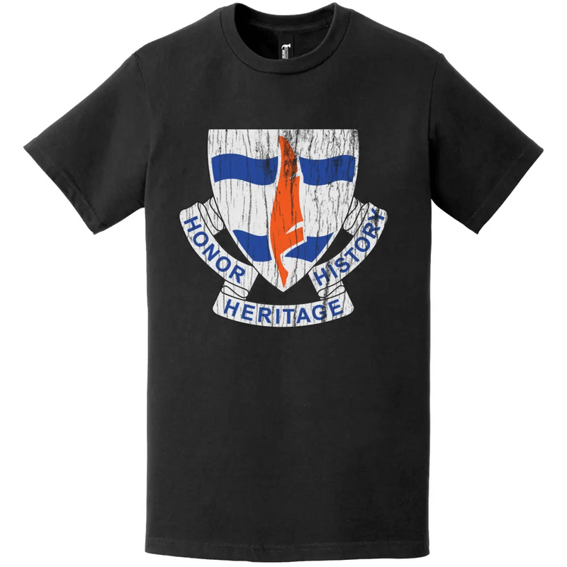 102nd Signal Battalion Distressed DUI Logo Emblem T-Shirt