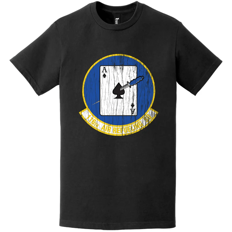 116th Air Refueling Squadron (55th ARS) Distressed Logo T-Shirt