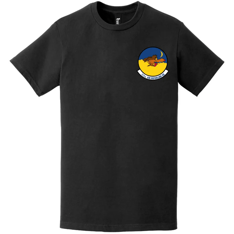 117th Air Refueling Squadron (55th ARS) Logo Left Chest T-Shirt