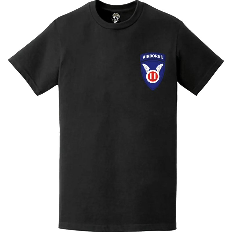 11th Airborne Division SSI Logo Emblem Left Chest T-Shirt