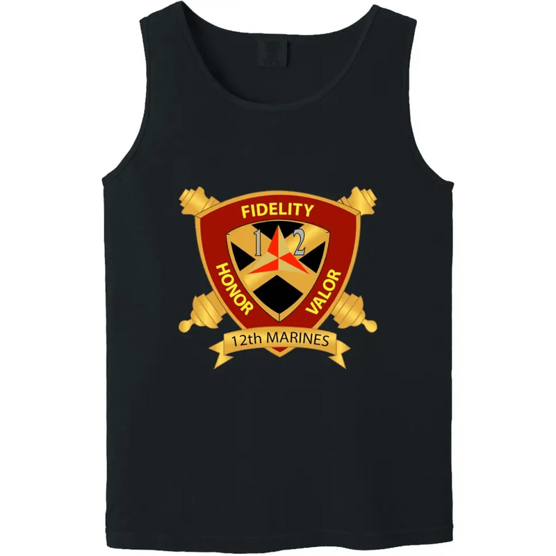 12th Marine Regiment Unit Logo Emblem Tank Top