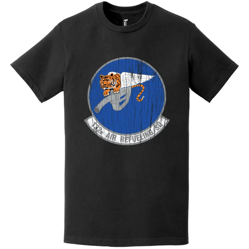 132nd Air Refueling Squadron (55th ARS) Distressed Logo T-Shirt