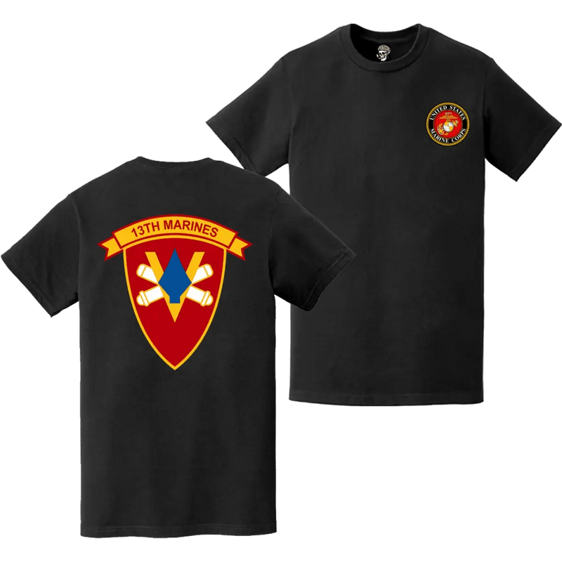 13th Marine Regiment Double-Sided EGA Logo T-Shirt