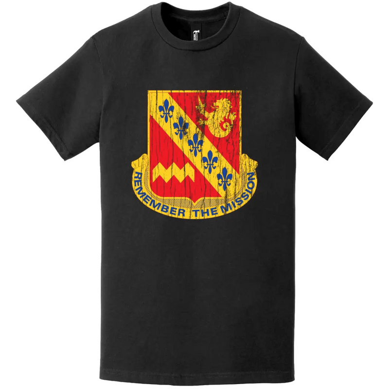 140th Signal Battalion Distressed DUI Logo Emblem T-Shirt