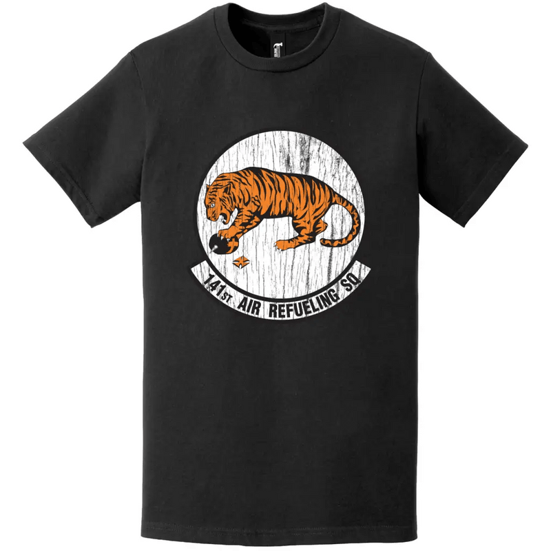 141st Air Refueling Squadron (55th ARS) Distressed Logo T-Shirt