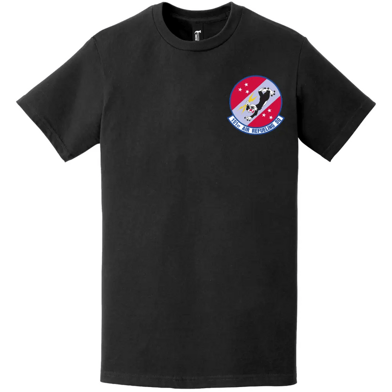 151st Air Refueling Squadron (55th ARS) Logo Left Chest T-Shirt