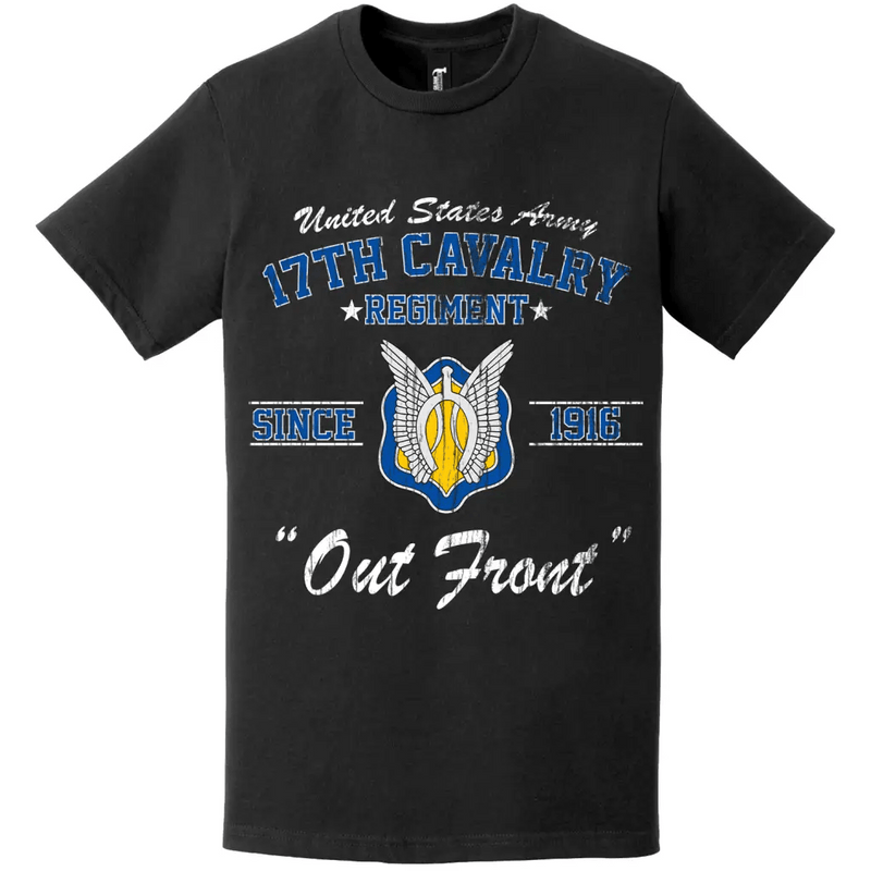 17th Cavalry Regiment Since 1916 Unit Legacy Distressed T-Shirt