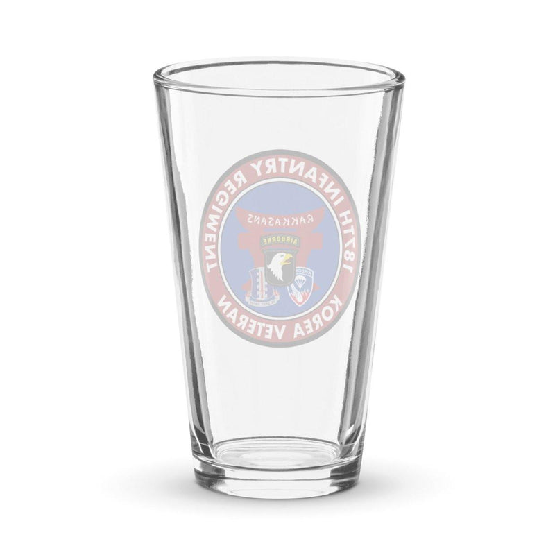 187th Infantry "Rakkasans" Korean War Veteran Beer Pint Glass