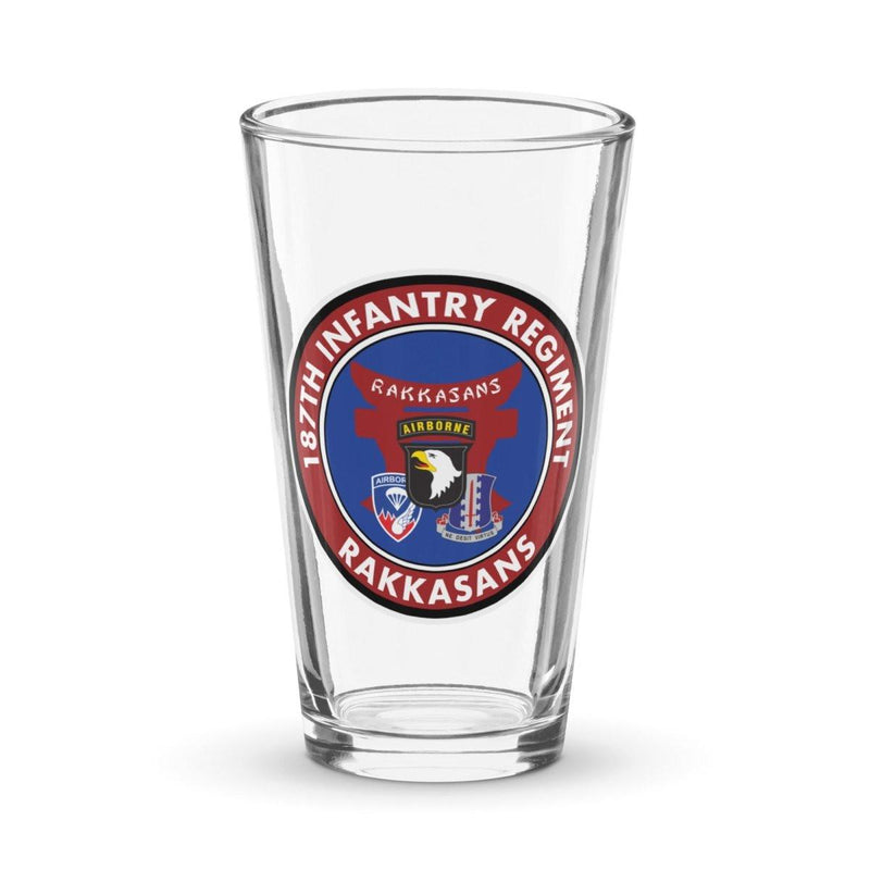 187th Infantry Regiment "Rakkasans" Beer Pint Glass